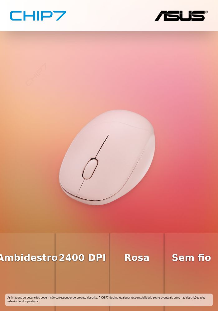 ASUS RATO MD101 BT+2.4GHZ ROSA