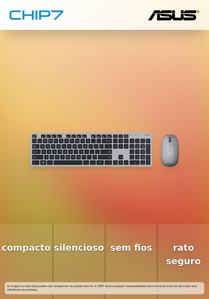ASUS TECLADO & RATO W5000 CINZA W11 COPILOT
