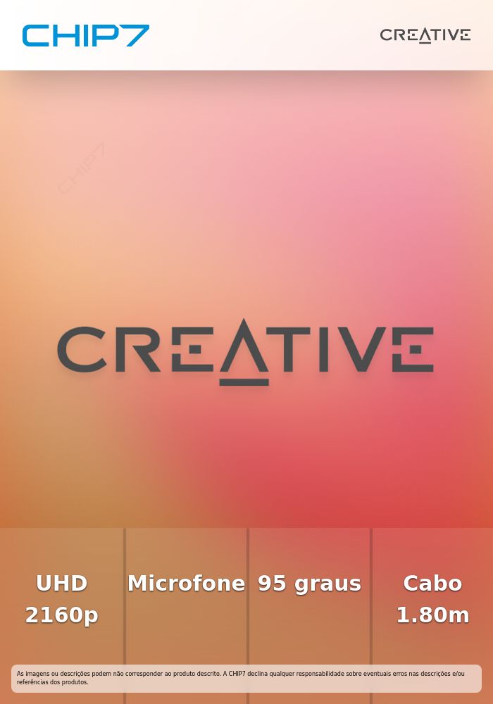 CREATIVE WEBCAM LIVE CAM UHD 4K