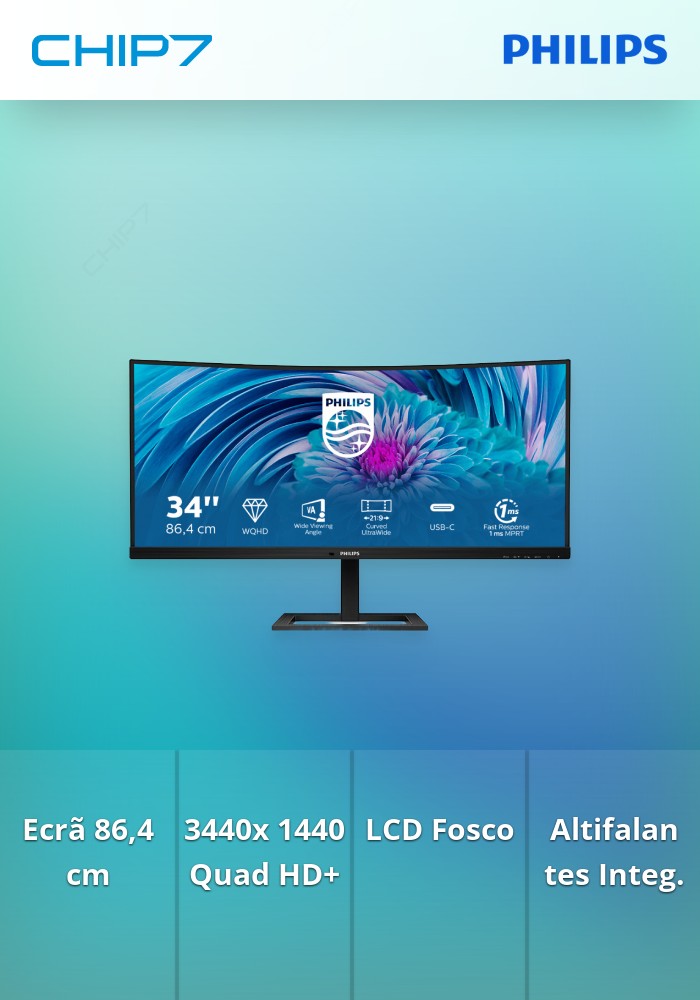 Monitor PHILIPS 346E2CUAE/00 - 34