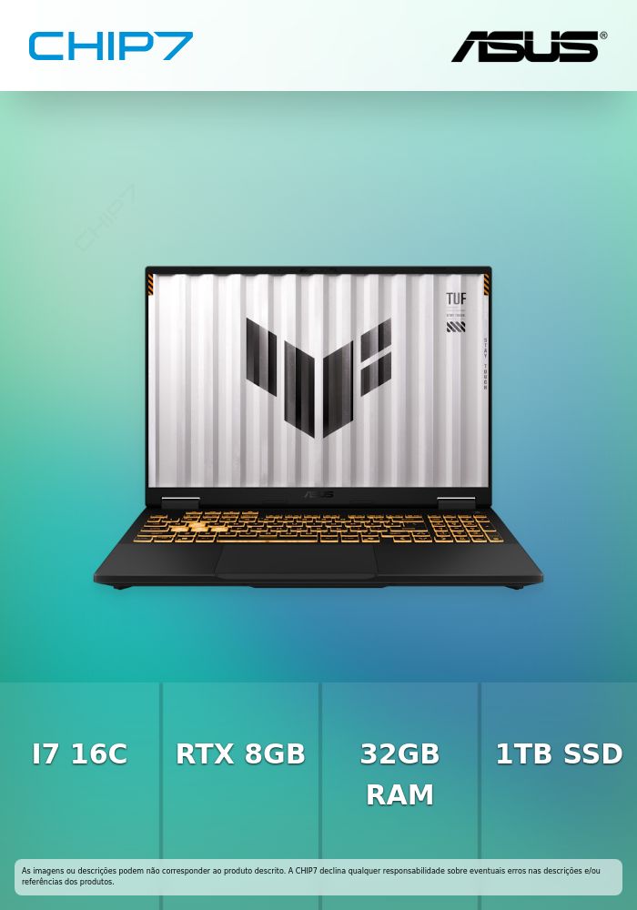 Portátil ASUS - Intel I7 14650HX / RTX 5050 8GB / 32GB RAM / 1TB SSD / 16