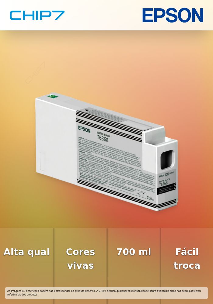 Singlepack Matte Black T63680N Ultrachrome HDR 700 ML