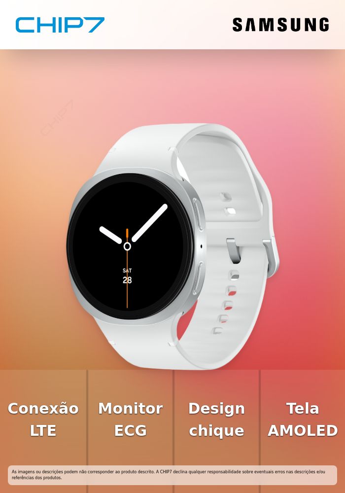 SAMSUNG Galaxy Watch8 44mm LTE Prateado