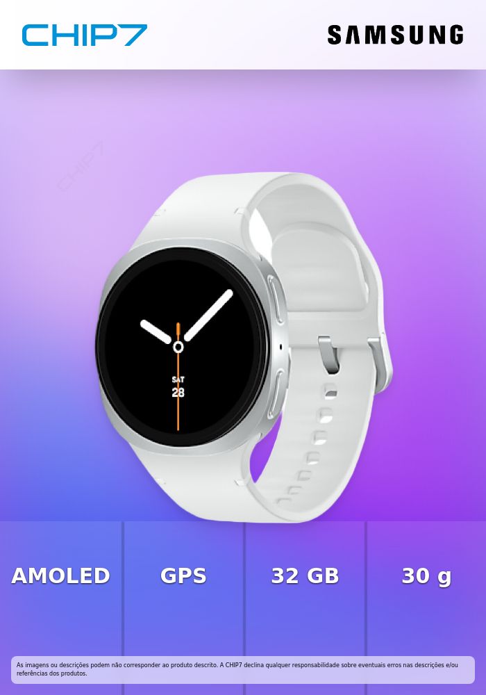 SAMSUNG Galaxy Watch8 40mm BT Prateado