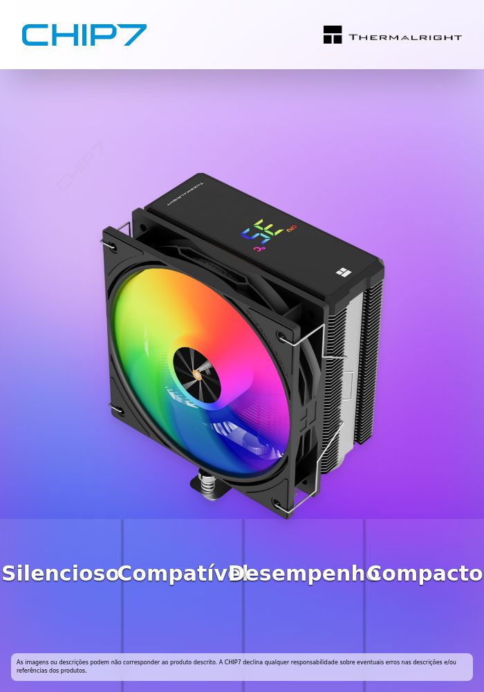 Cooler CPU Thermalright Assassin X 120 R Digital ARGB Preto