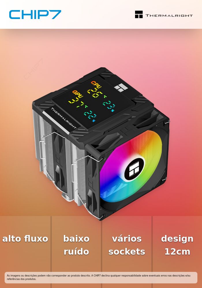 Cooler CPU Thermalright Peerless Assassin 120 Digital ARGB Preto