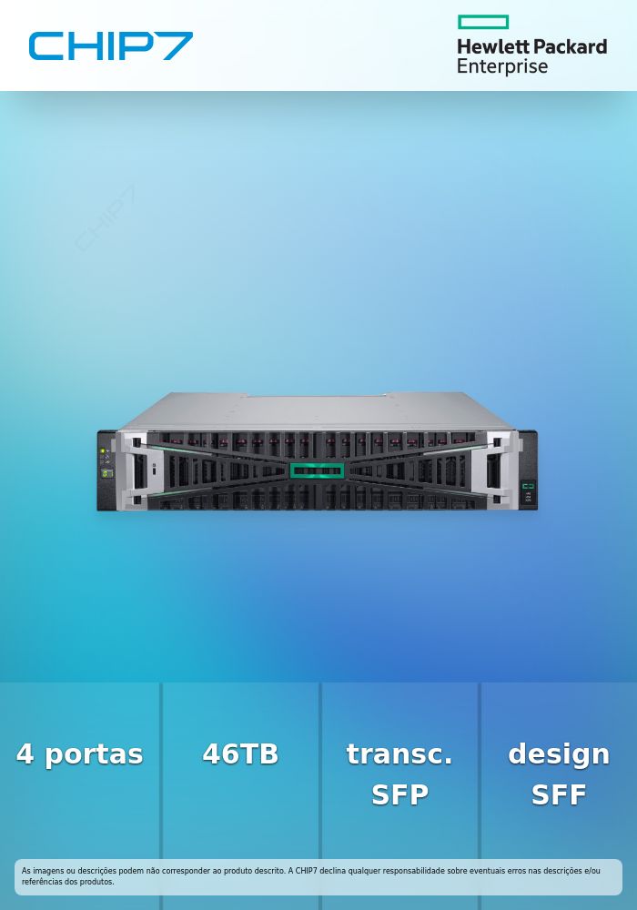 HPE MSA 2070 SFF 2x32Gb FC 4-port Controller 12x3.84TB SSD 4x32Gb SFP FC XCVR 46TB Storage Array