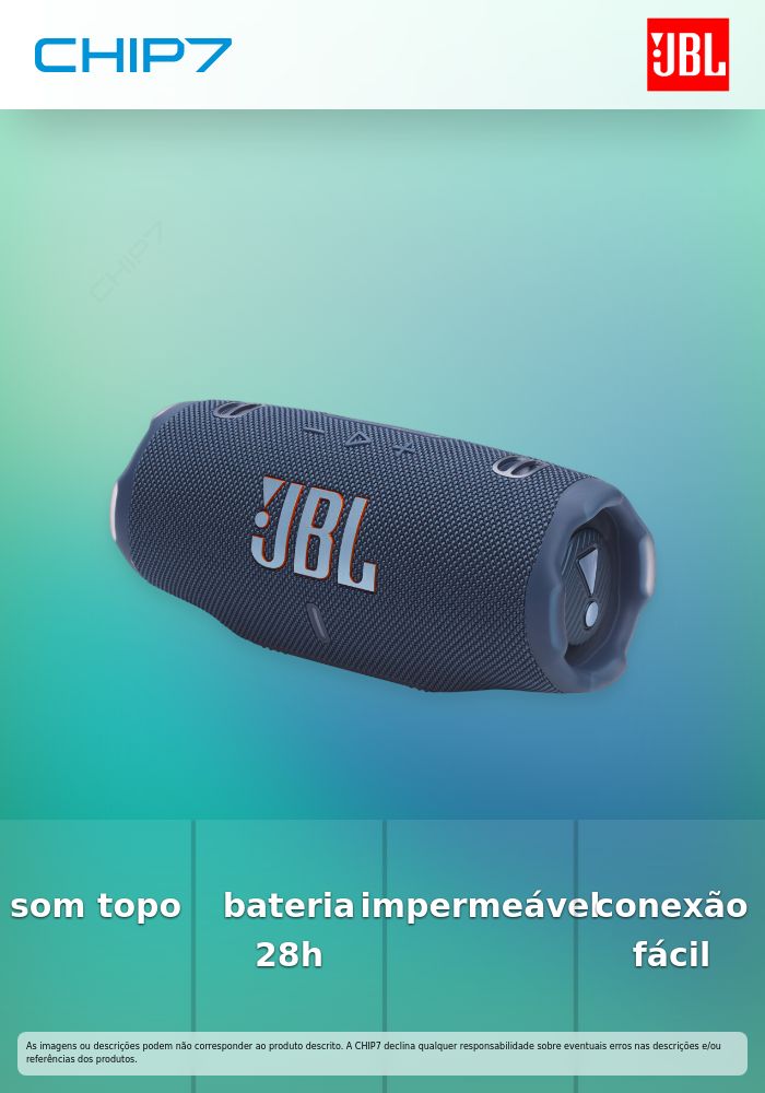 JBL COLUNA BLUETOOTH CHARGE 6 BLUE