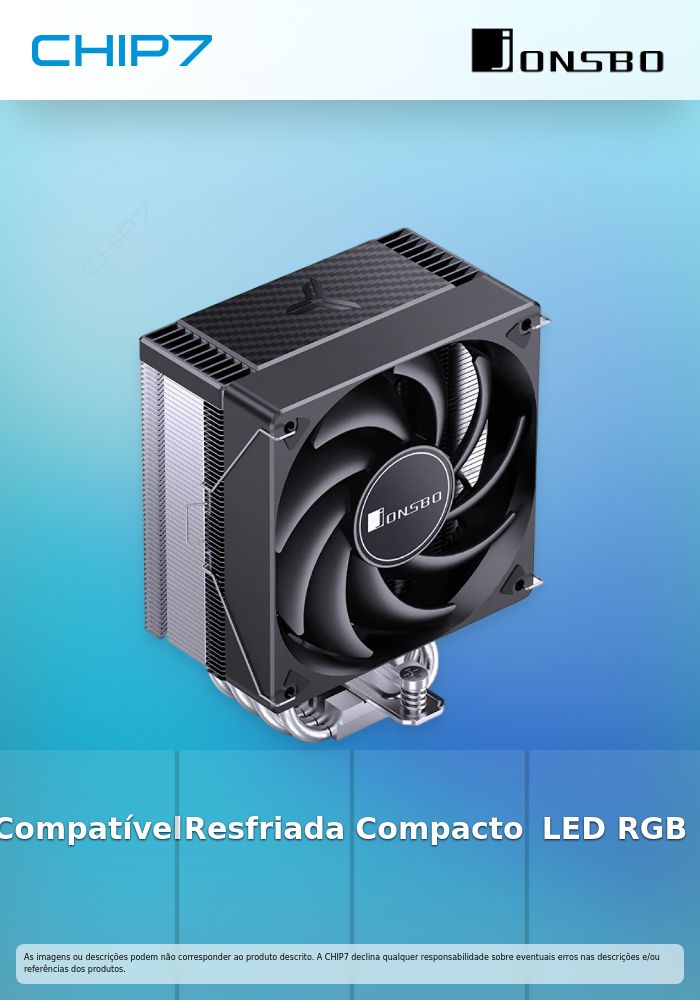 Cooler CPU Jonsbo CR-1000 MAX Preto 120mm