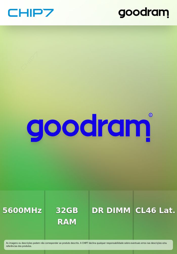 DDR5 32GB 5600MHz CL46 DR DIMM