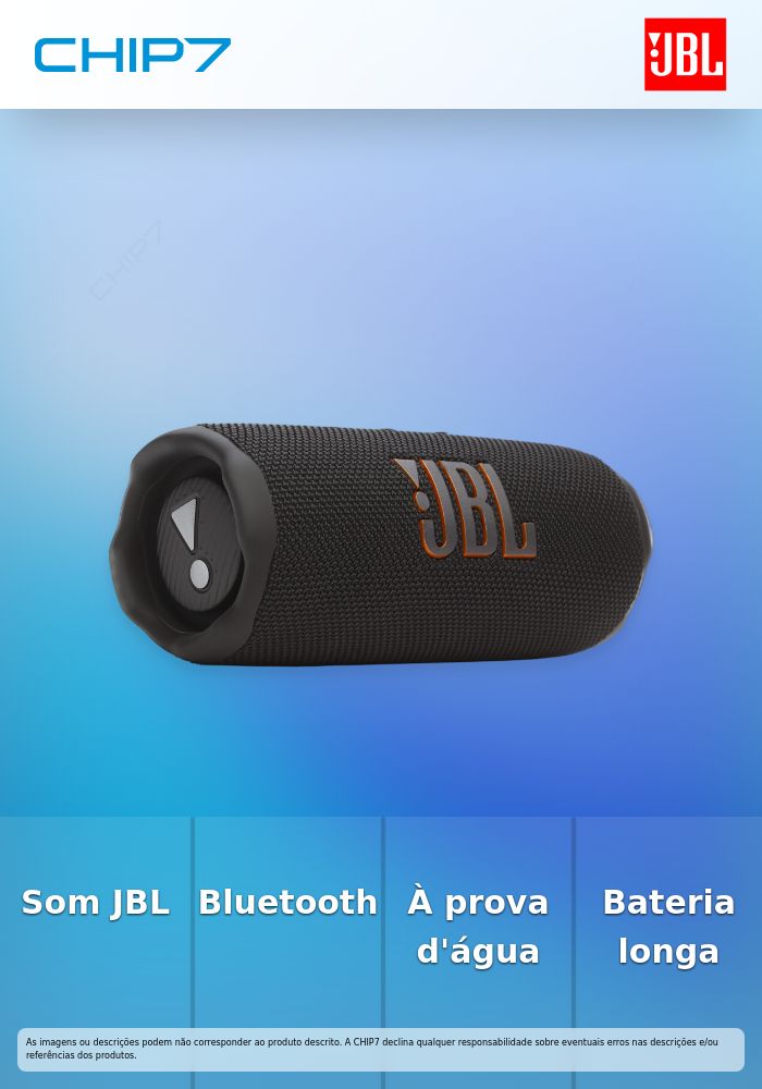 JBL COLUNA BLUETOOTH FLIP 7 BLACK