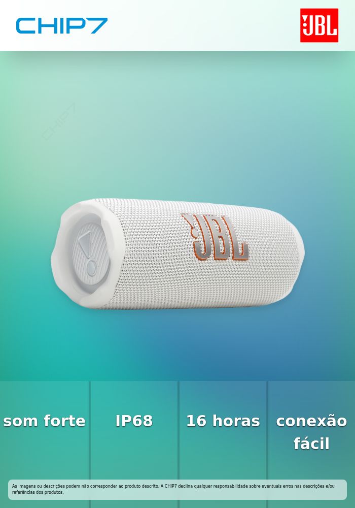 JBL COLUNA BLUETOOTH FLIP 7 WHITE