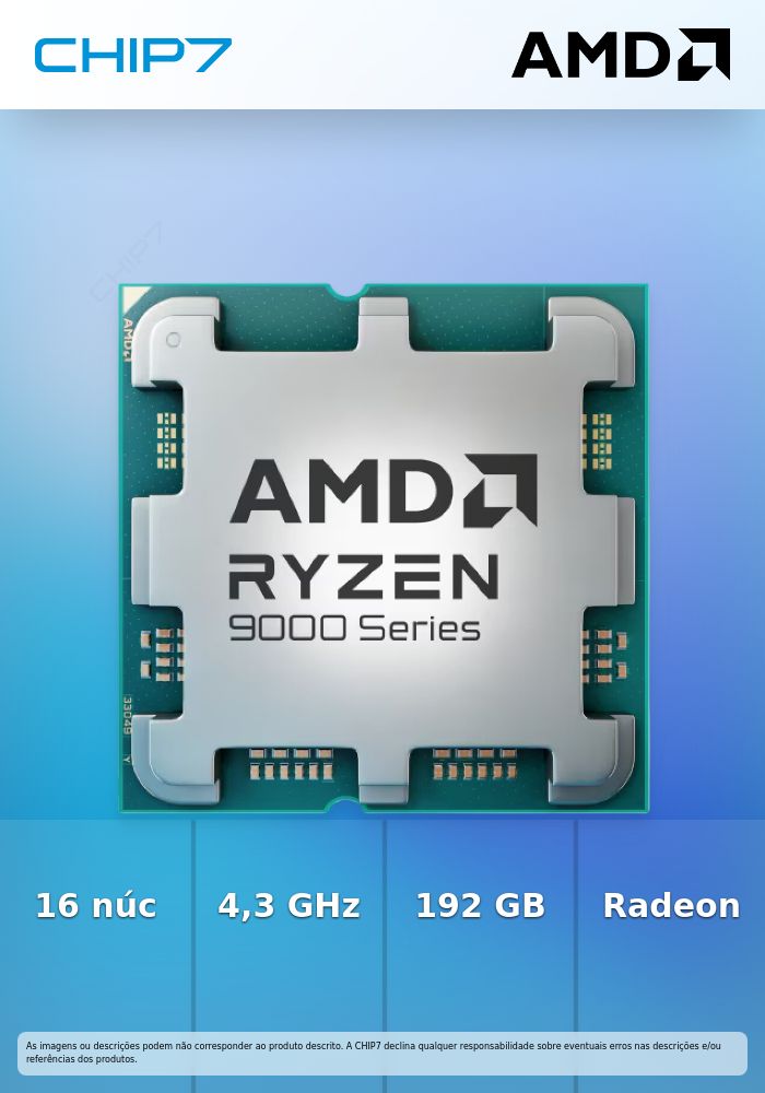 Processador AMD Ryzen 9 9950X 5.7GHz AM5 Tray