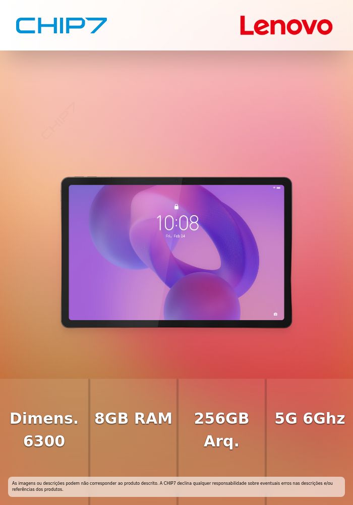 Tablet Lenovo - MediaTek Dimensity 6300 Octa Core / 8GB / 256GB / 5G / 11