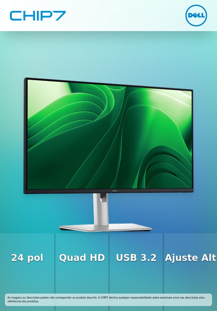 DELL PRO 24 PLUS QHD MONITOR P2425DE USB-C HUB 3Y