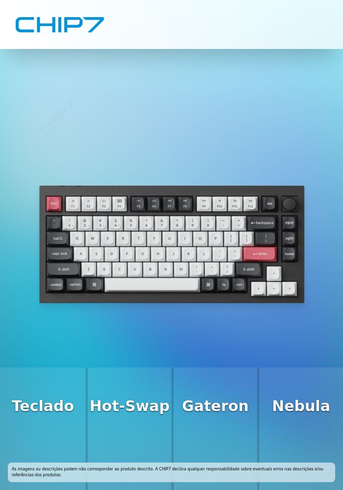 Teclado Magnético Keychron Q1 HE 75% Wireless Gateron Magnetic Switch Nebula Linear