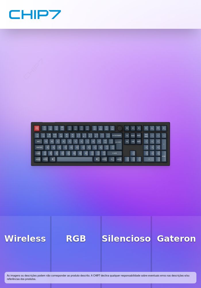 Teclado Mecânico Keychron V6 Max 100% Wireless Gateron Jupiter Switch Brown