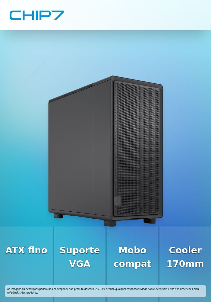 Caixa ATX Fractal Design Epoch Black Solid