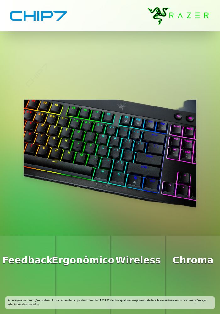 Teclado BlackWidow V4 Low-profile HyperSpeed (Green Switch) - US Layout