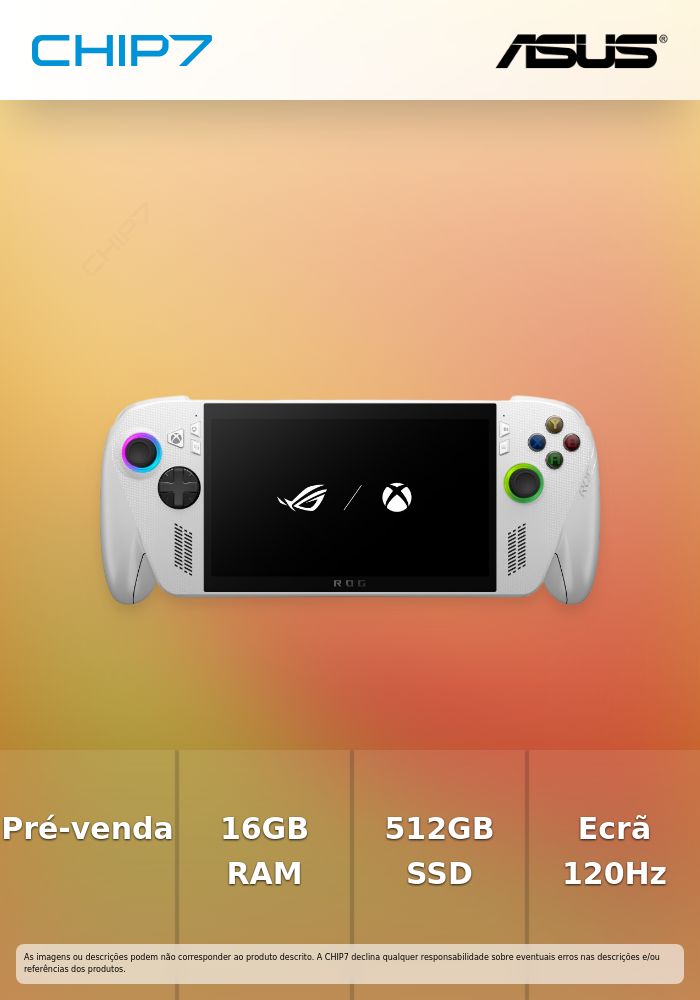 CONSOLA ASUS ROG Xbox ALLY - AMD Ryzen Z2 A / 16GB DDR5 / 512GB SSD / 7