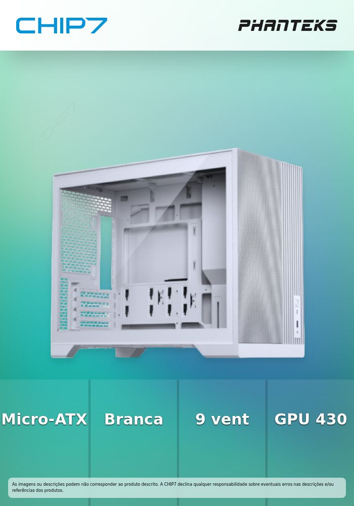 Caixa Micro-ATX Phanteks XT M3 Branca