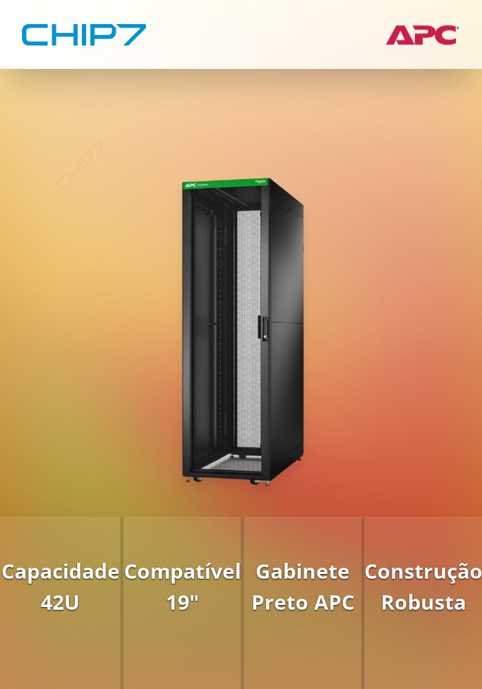 APC Easy Rack - Gabinete armário - preto - 42U - 19