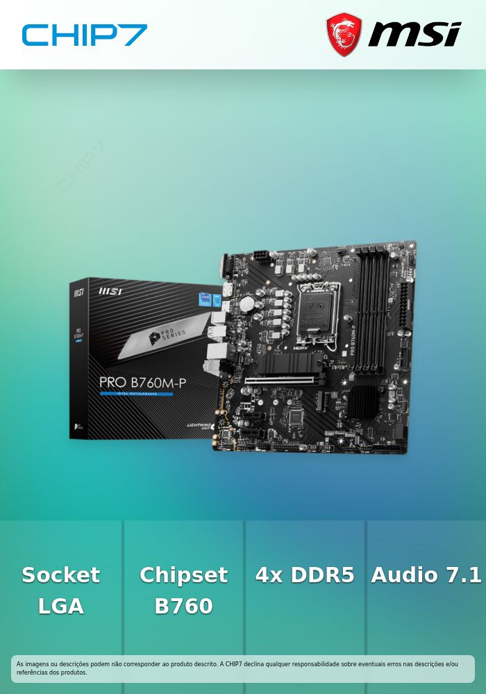 Motherboard MSI PRO B760M-P DDR5