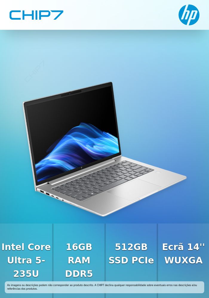 Portátil HP EliteBook 6 G1i 14 – Intel Core Ultra 5-235U / 16GB