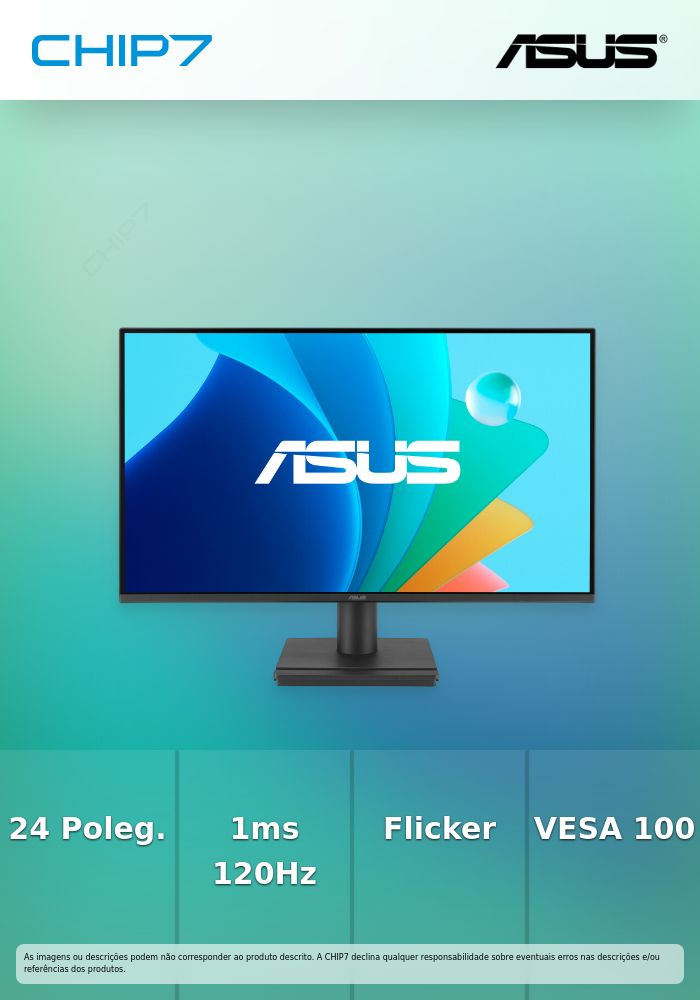 MONITOR 23.8P IPS ASUS VA249HG FHD 120HZ 1MS HDMI/VGA