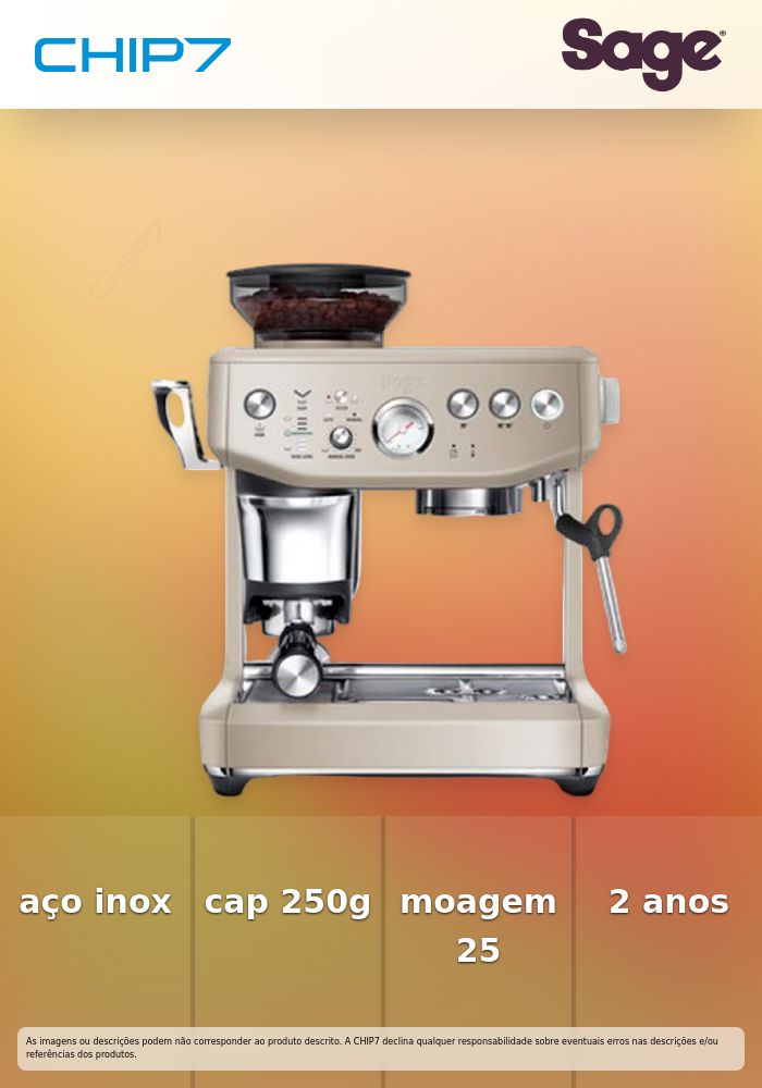 SAGE MAQUINA CAFE THE BARISTA EXPRESS IMPRESS ALMOND NOUGAT