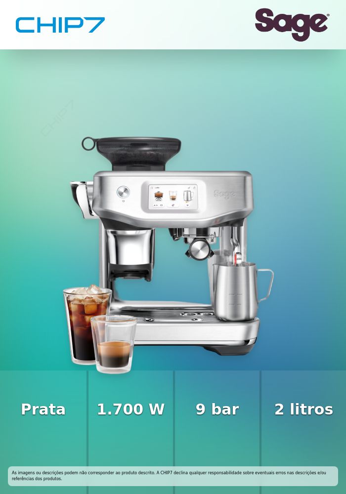 SAGE MAQUINA CAFE THE BARISTA TOUCH IMPRESS BRUSHED STAINLESS STEEL