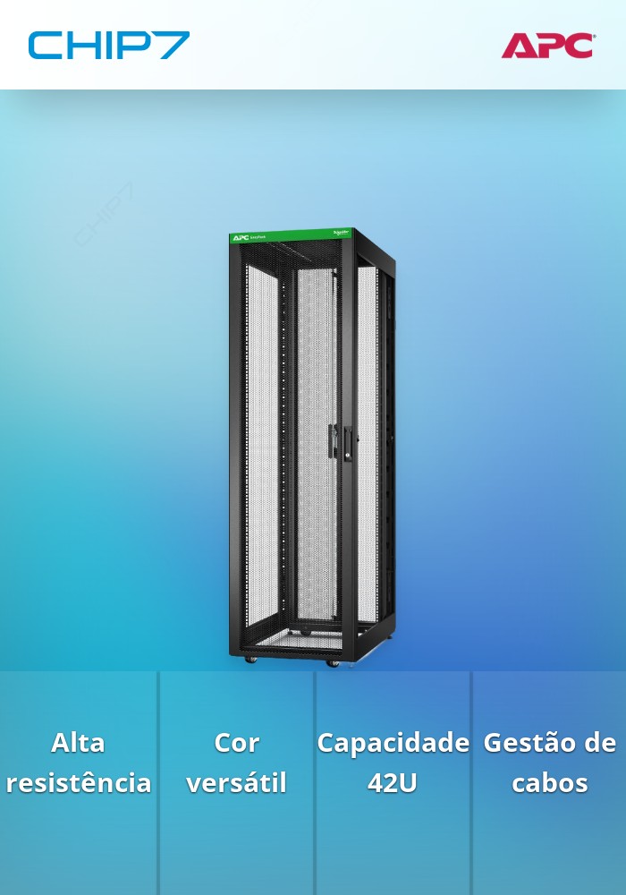 APC Easy Rack - Gabinete armário - preto - 42U