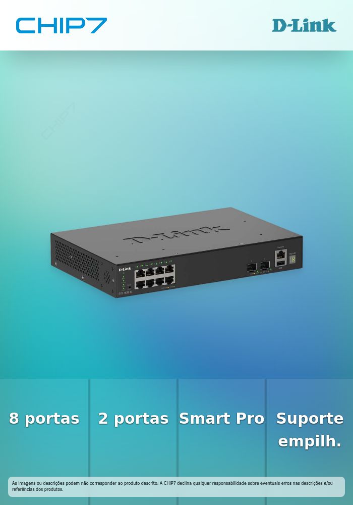 8 Ports GE + 2 Ports 10G SFP+ Smart Pro Stackable Managed Switch