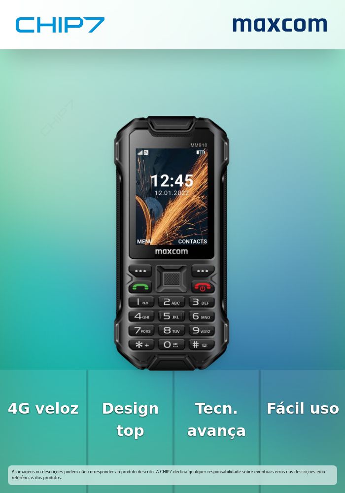 Telemovel Maxcom MM918 4G Black