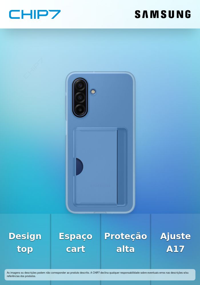 SAMSUNG Cover w/ Card Holder A17 Blue