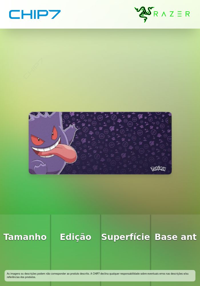 Gigantus V2 XXL Mouse Pad - POKÉMON Gengar Ed.