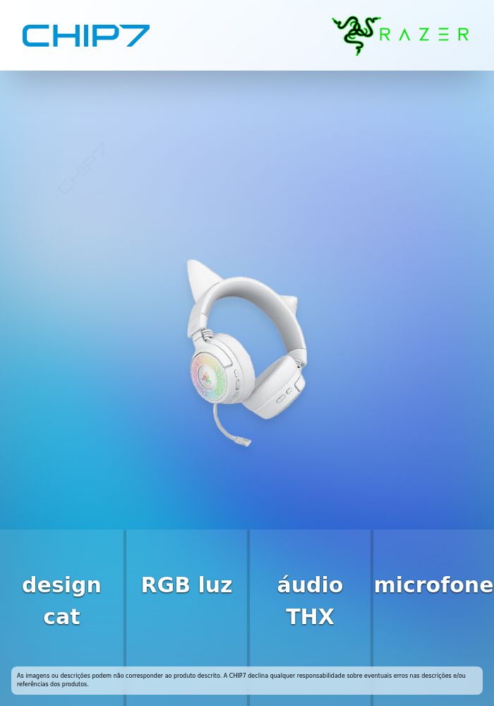 Auscultadores Kraken Kitty V3 Pro - White