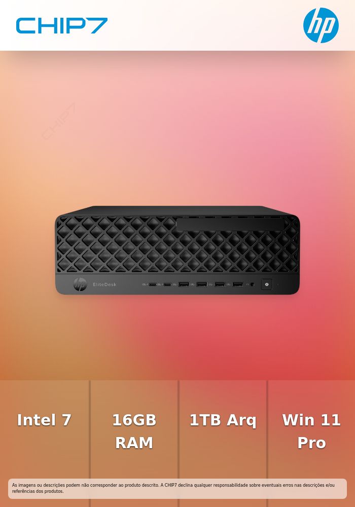 HP EliteDesk 8 SFF G1i Intel Core Ultra 7 265 16GB/1TB W11P 3YR Warr