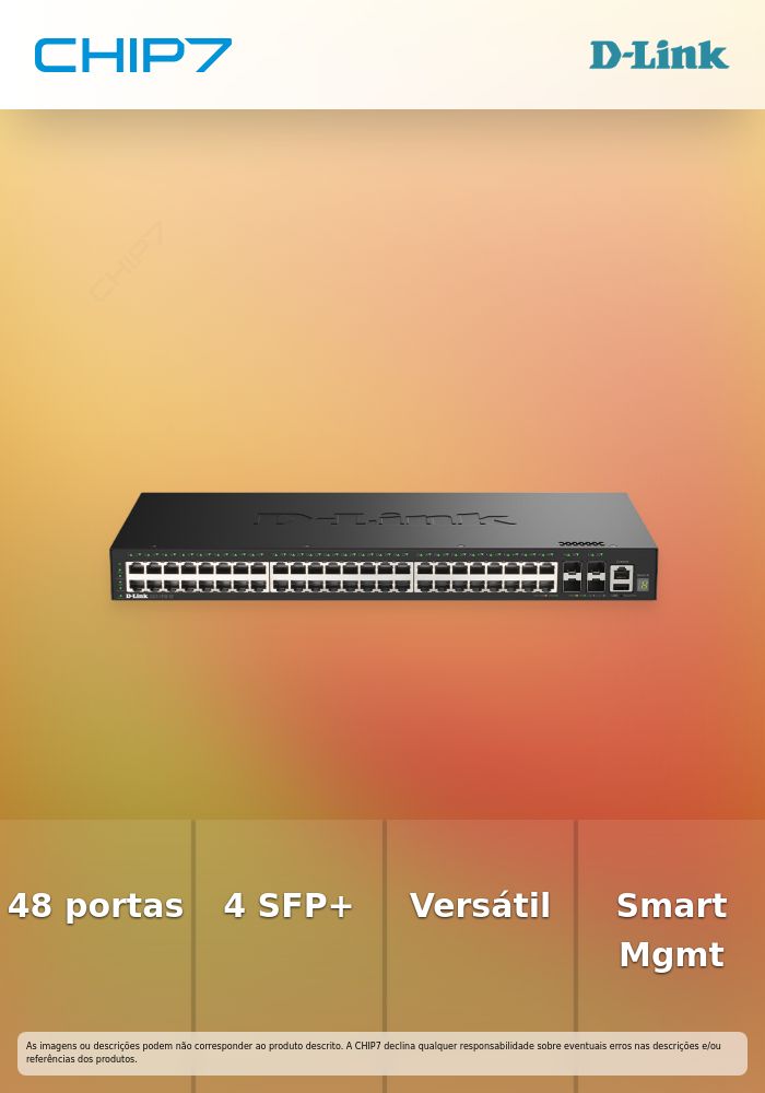 D-Link SmartPro DGS-1530-52 - Interruptor - inteligente - 48 x 10/100/1000 + 4 x 10 Gigabit SFP+ - desktop, montável em trilho