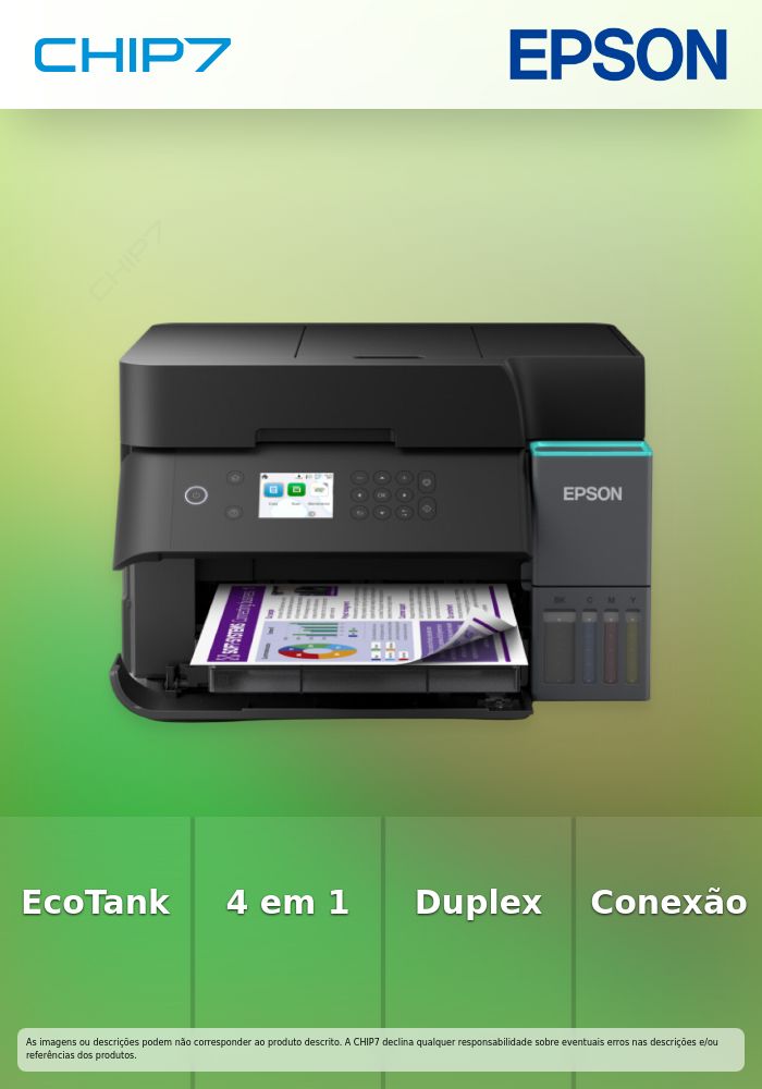 Impressora Multifuncional EPSON EcoTank ET-3950 – Jato de Tinta / A4 / Wi-Fi / Duplex – C11CL43402