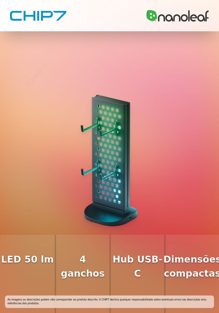 Nanoleaf - Pegboard Desk Dock (1 pck)
