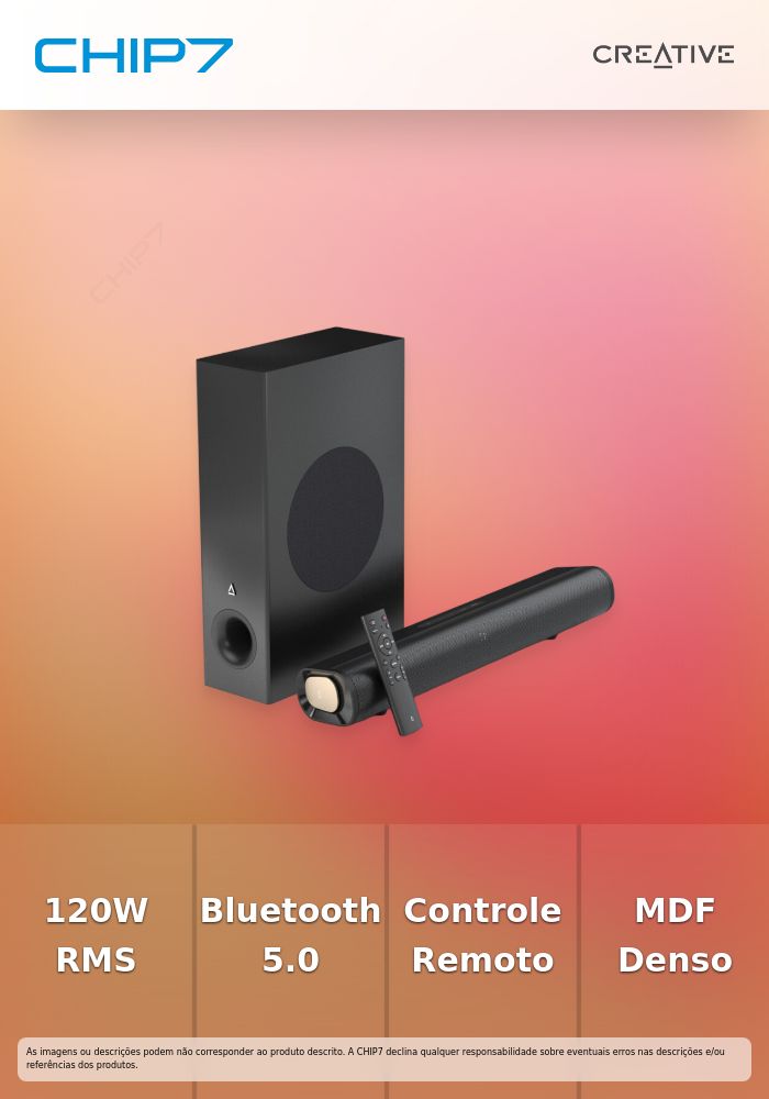 CREATIVE SOUNDBAR STAGE PRO 2.1 SUBWOOFER C.REMOTO #B CREATIVE 2025#