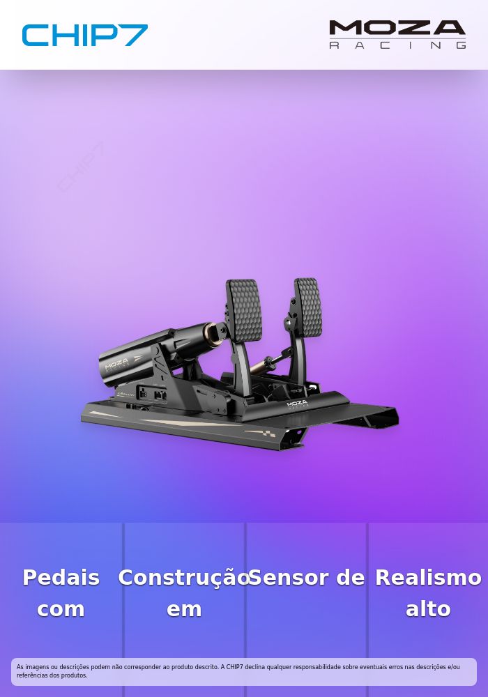 Pedais MOZA Racing mBooster Active Pedal Set