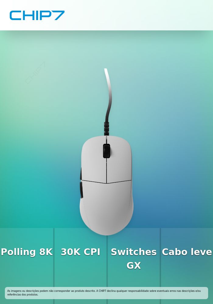 Rato Gaming Endgame Gear XM2 8k V2 - Branco