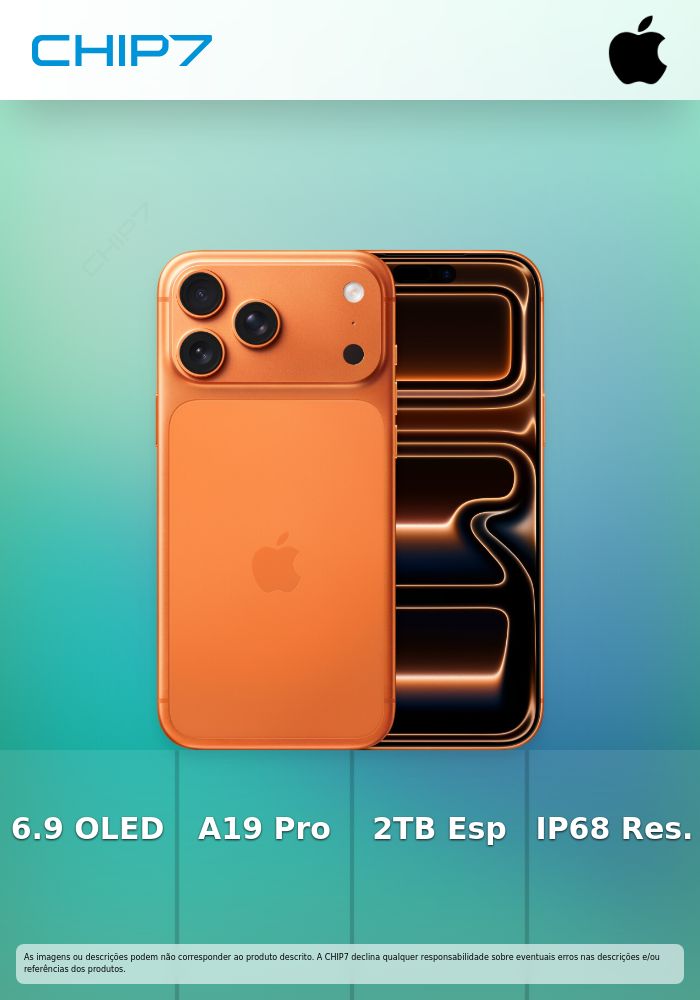 Apple iPhone 17 Pro Max - 5G smartphone - SIM duplo / Memória Interna 2 TB - visor OLED - 6.9