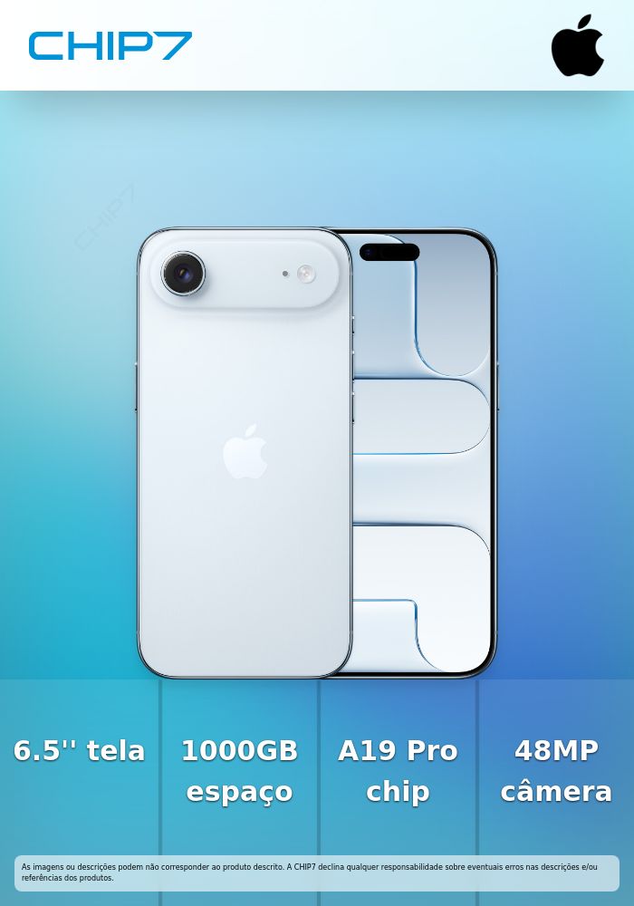 Apple iPhone Air - 5G smartphone - SIM duplo / Memória Interna 1 TB - visor OLED - 6.5