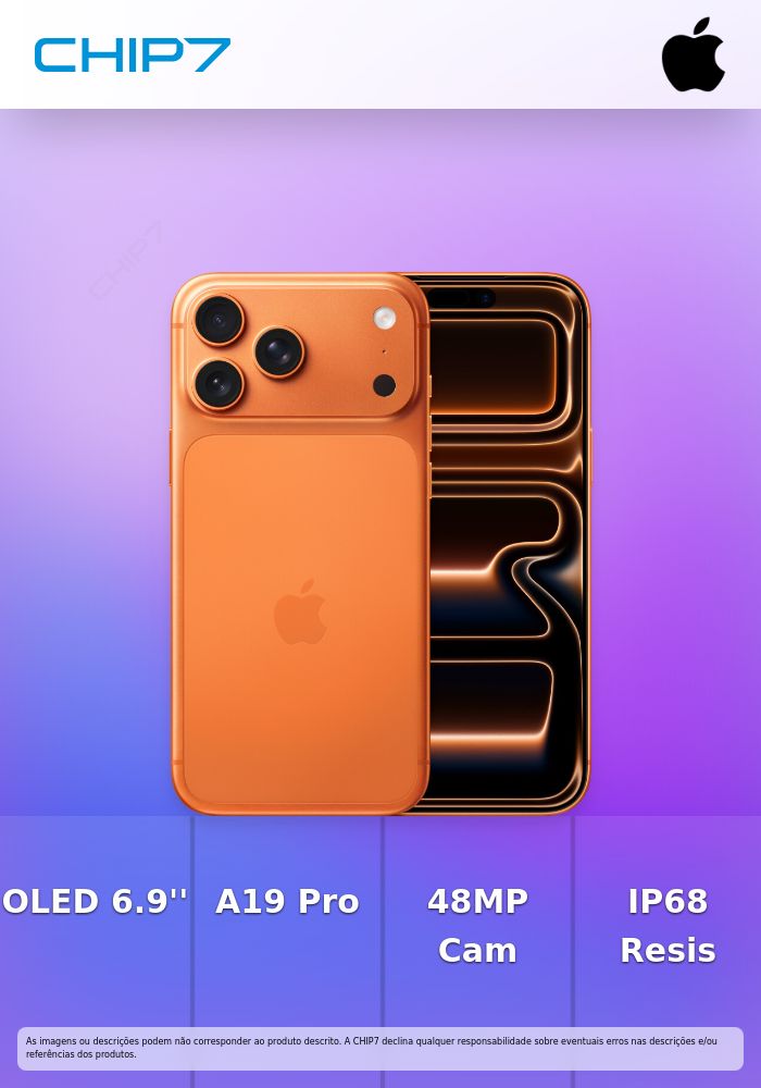 Apple iPhone 17 Pro Max - 5G smartphone - SIM duplo / Memória Interna 256 GB - visor OLED - 6.9