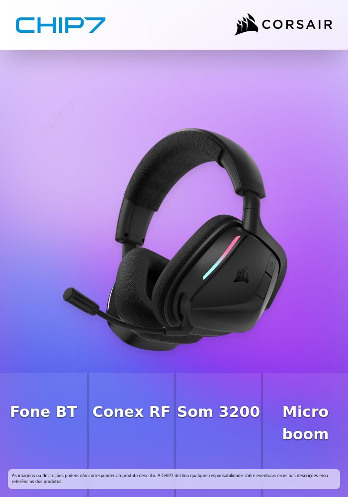 Headset Corsair Void RGB Wireless V2 Preto