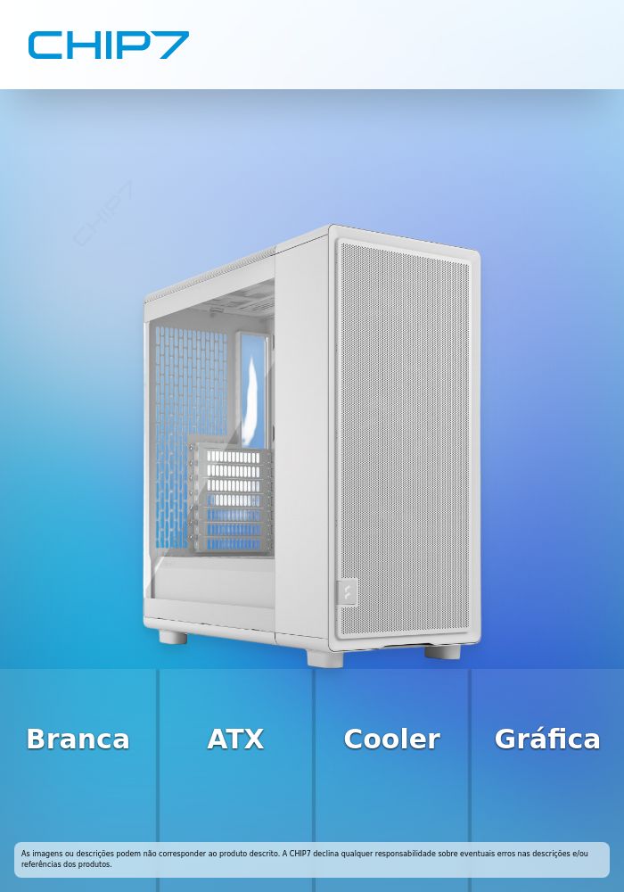 Caixa ATX Fractal Design Epoch White Tempered Glass Light Tint