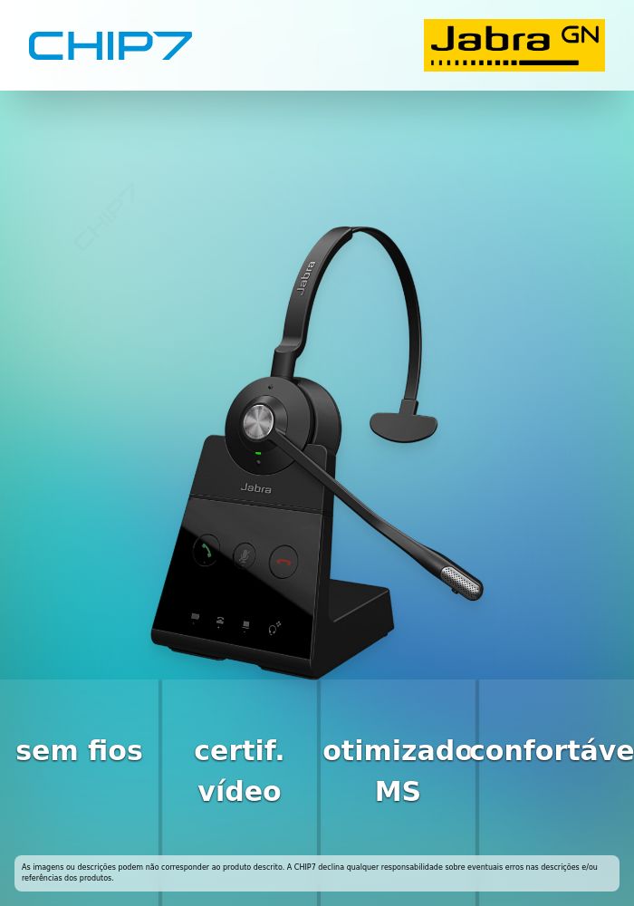 Jabra Engage 65 SE Mono - Auscultadores - no ouvido - DECT - sem fios - Certificação Zoom, Certificação Google Meet, Certificação Amazon Chime, Certificado para o Microsoft Teams Open Office, Works With Chromebook Certified, certificação UC